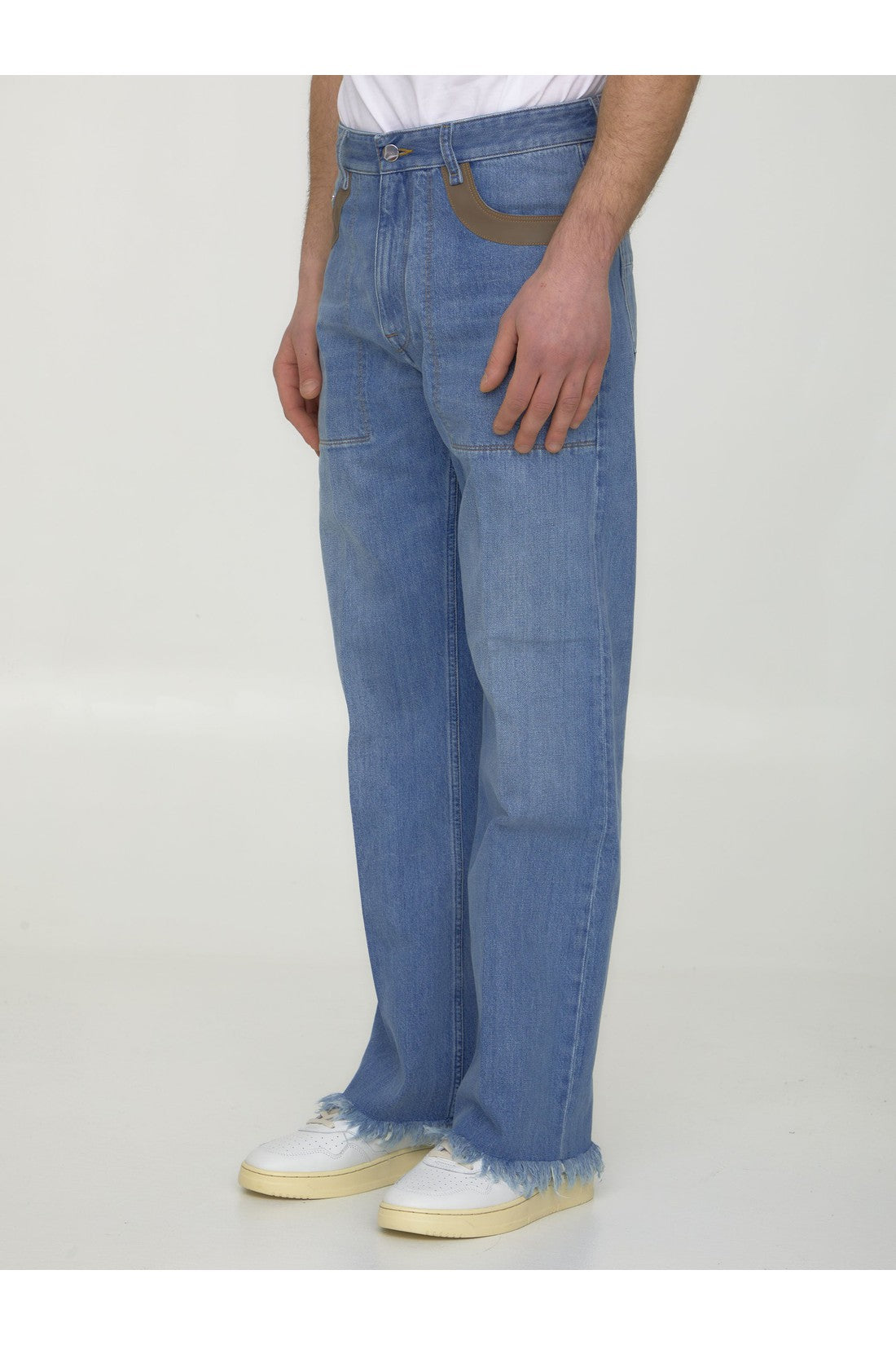 FENDI-OUTLET-SALE-Blue denim jeans-ARCHIVIST