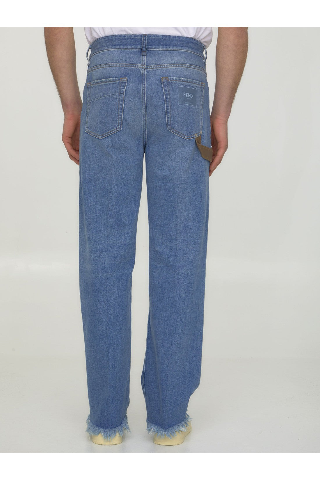 FENDI-OUTLET-SALE-Blue denim jeans-ARCHIVIST