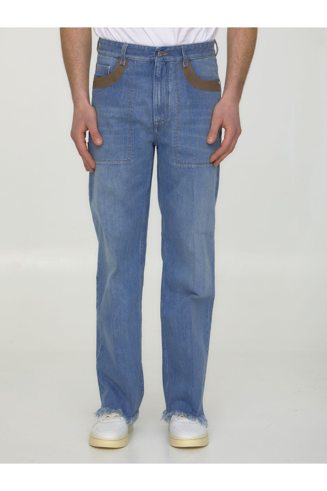 FENDI-OUTLET-SALE-Blue denim jeans-ARCHIVIST