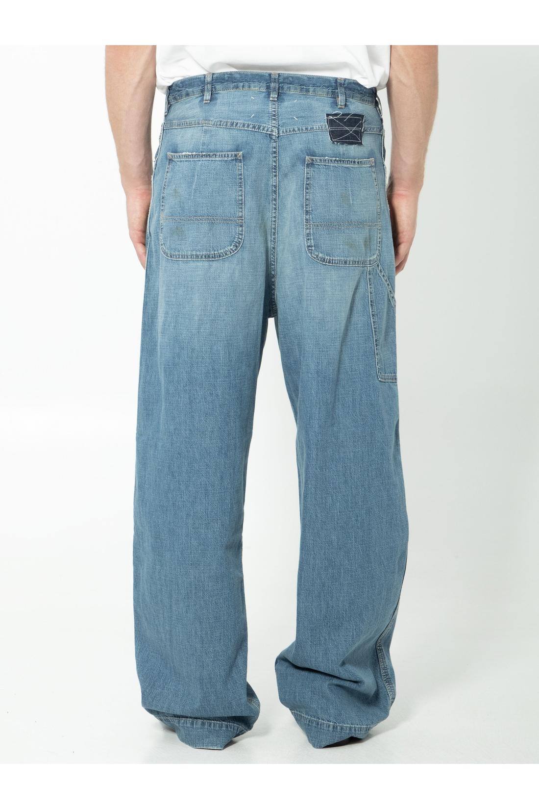 Maison Margiela-OUTLET-SALE-Blue wide-leg jeans-ARCHIVIST