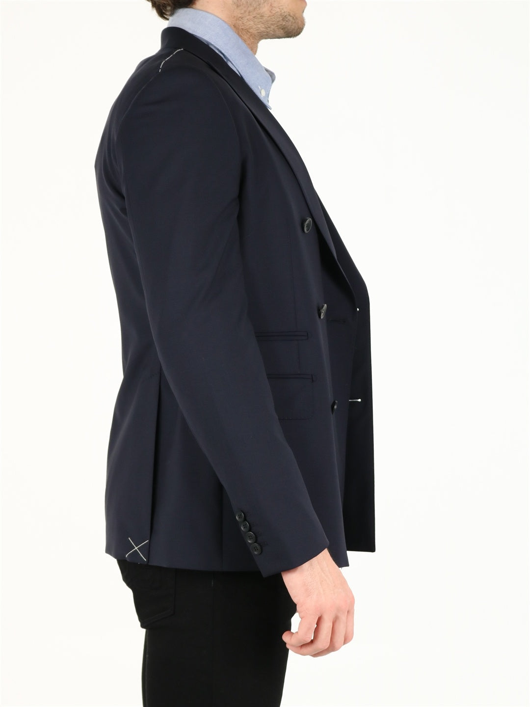 TONELLO-OUTLET-SALE-Blue wool jacket-ARCHIVIST