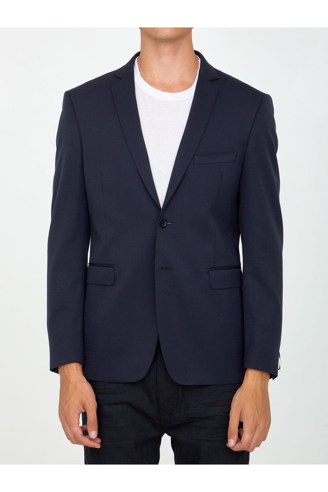 TONELLO-OUTLET-SALE-Blue wool jacket-ARCHIVIST