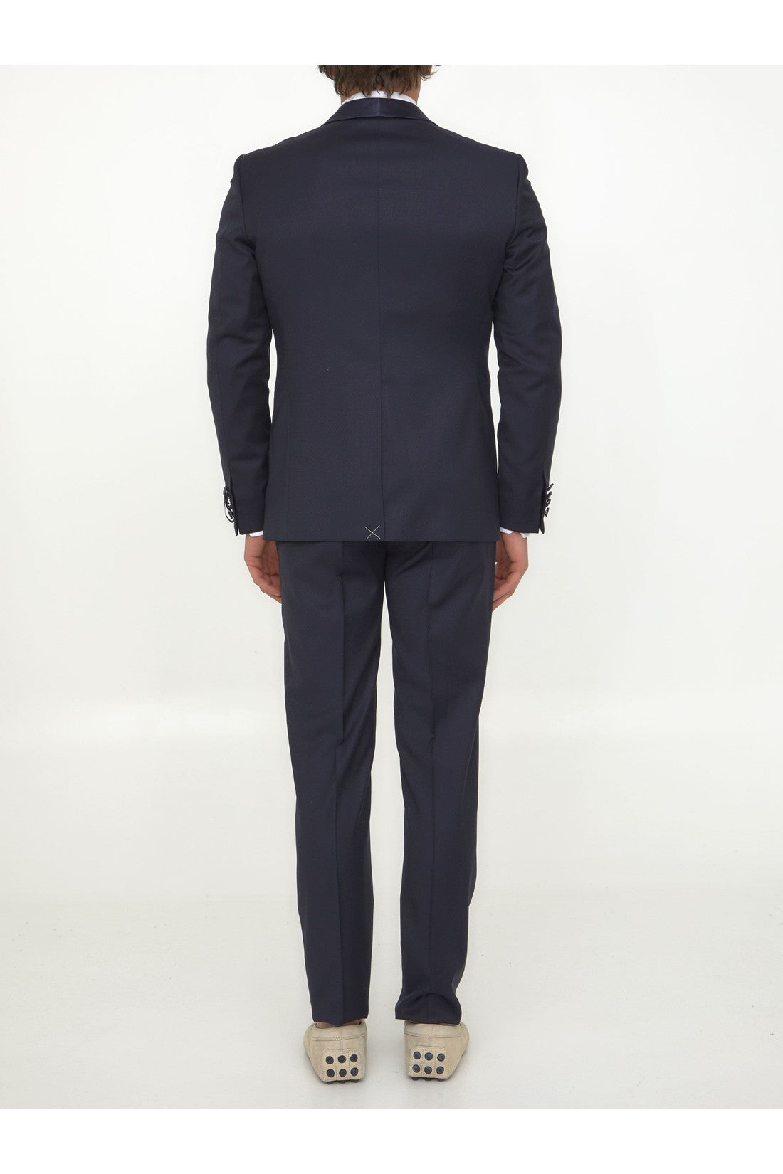 TONELLO-OUTLET-SALE-Blue wool tuxedo-ARCHIVIST