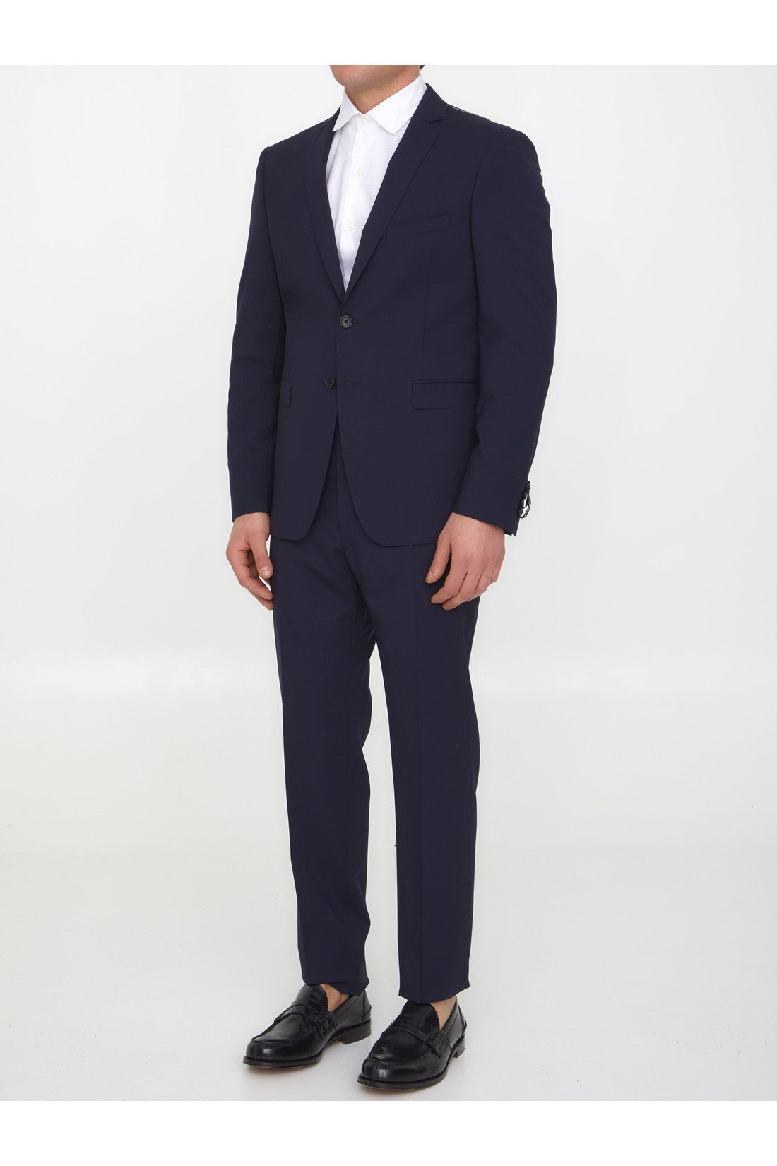 TONELLO-OUTLET-SALE-Blue wool two-piece suit-ARCHIVIST