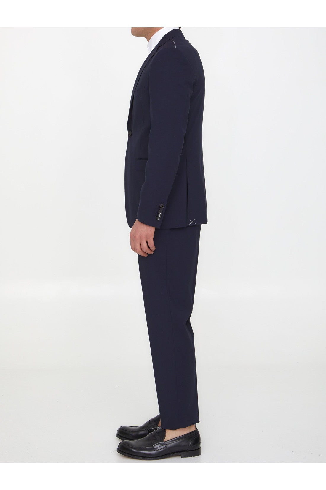 TONELLO-OUTLET-SALE-Blue wool two-piece suit-ARCHIVIST