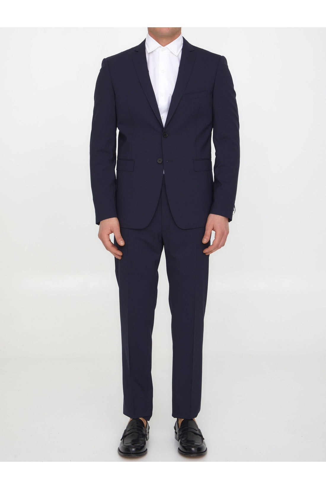 TONELLO-OUTLET-SALE-Blue wool two-piece suit-ARCHIVIST