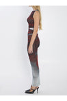Jean Paul Gaultier-OUTLET-SALE-Blurry Roses maxi dress-ARCHIVIST