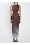 Jean Paul Gaultier-OUTLET-SALE-Blurry Roses maxi dress-ARCHIVIST