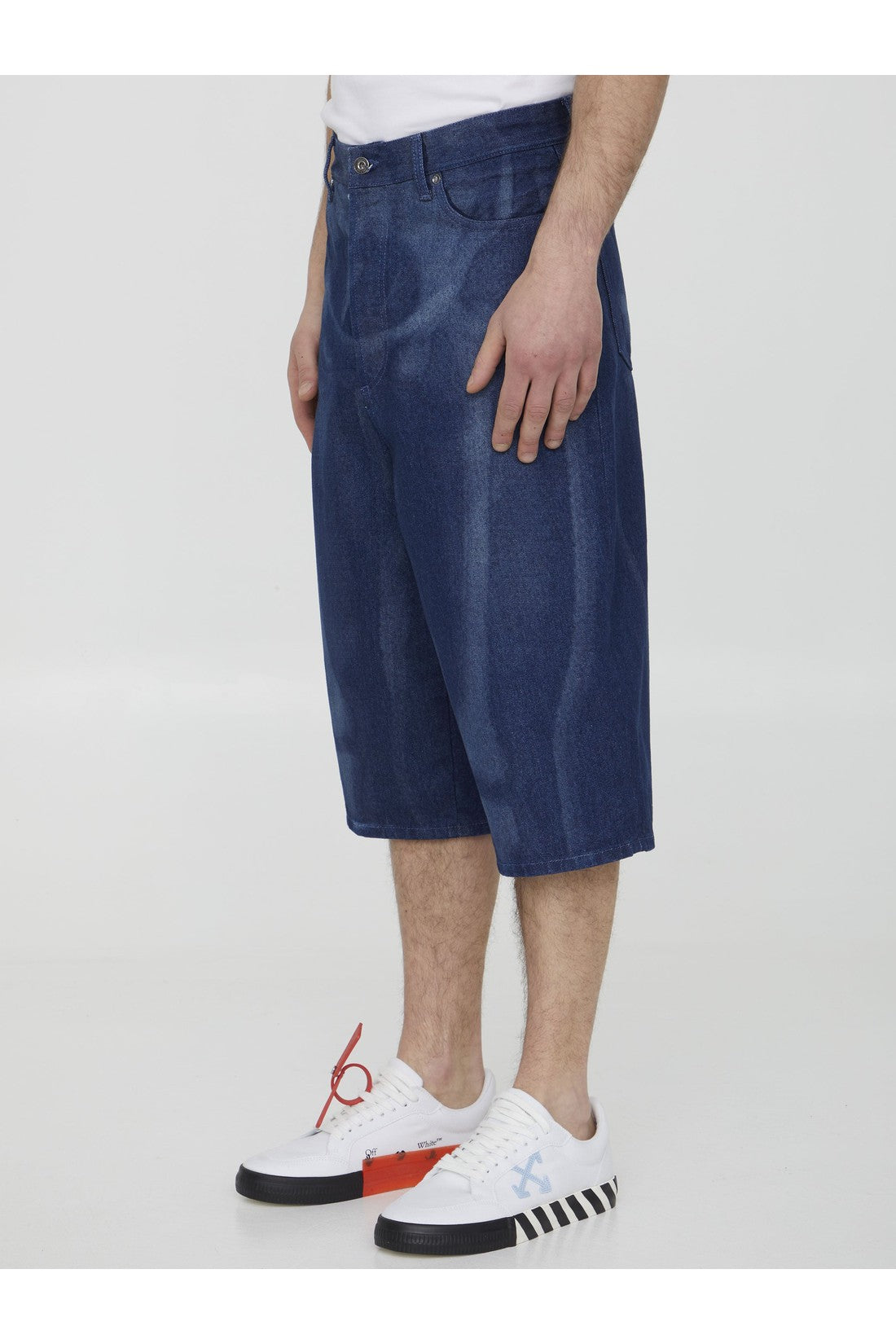 OFF WHITE-OUTLET-SALE-Body Scan bermuda shorts-ARCHIVIST