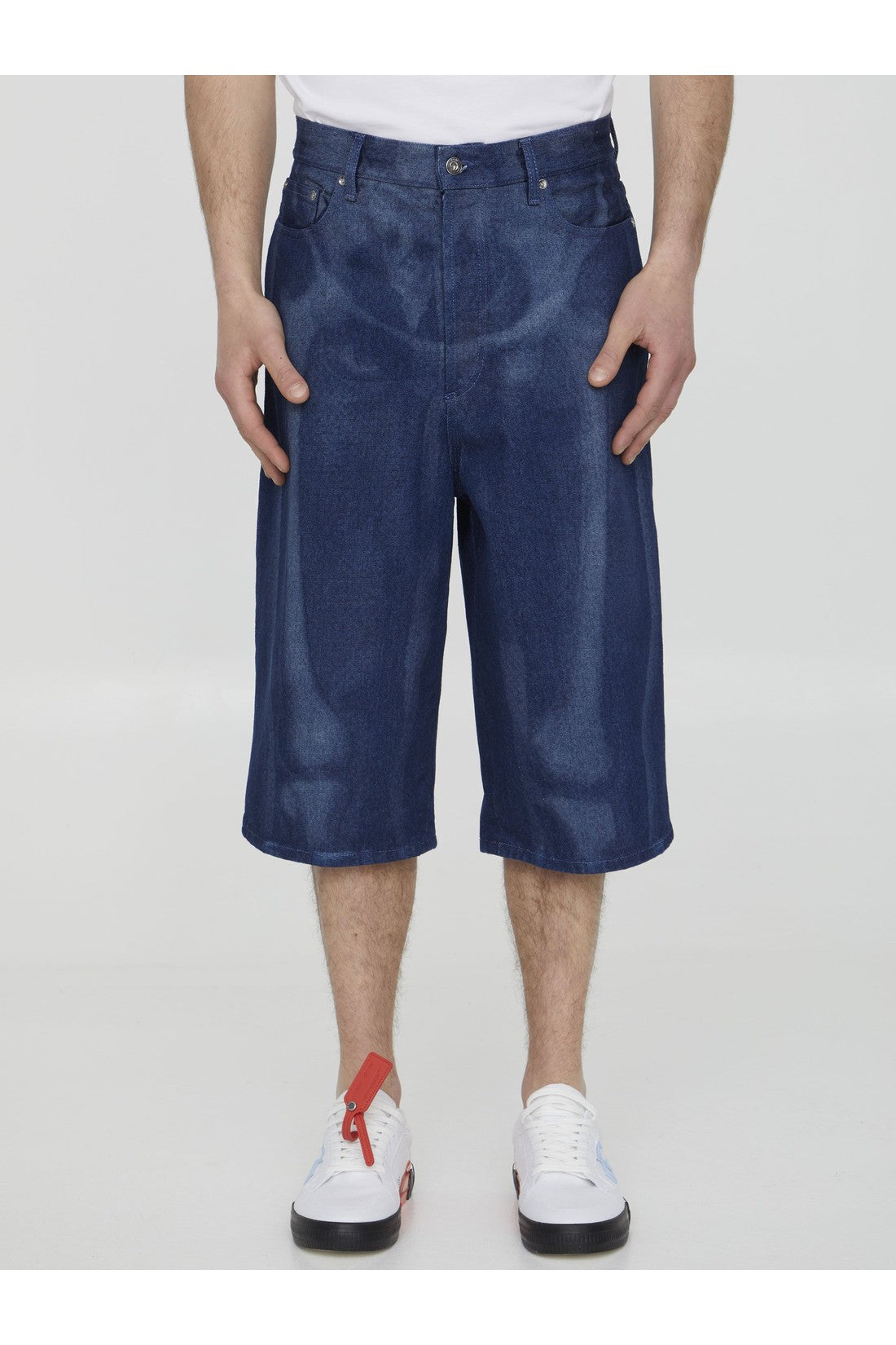 OFF WHITE-OUTLET-SALE-Body Scan bermuda shorts-ARCHIVIST