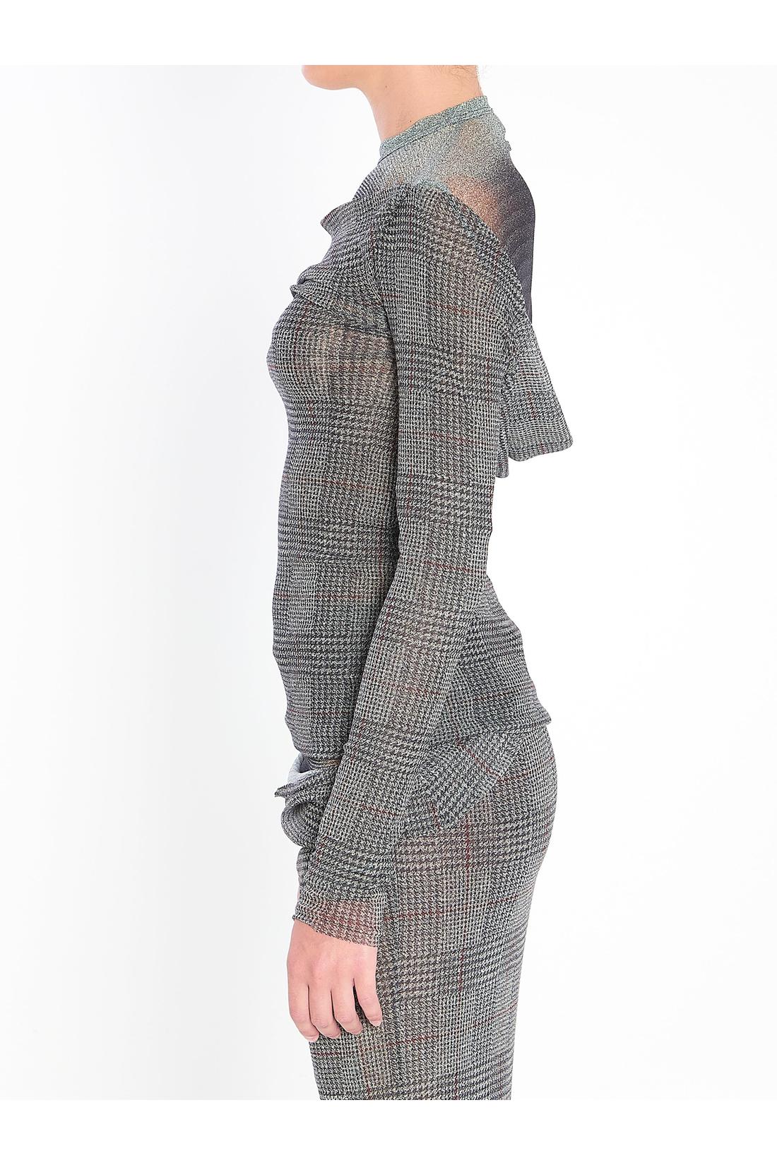 Jean Paul Gaultier-OUTLET-SALE-Body Shadow and Prince of Wales top-ARCHIVIST