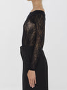 SAINT LAURENT-OUTLET-SALE-Bodysuit in tricot-knit fabric-ARCHIVIST