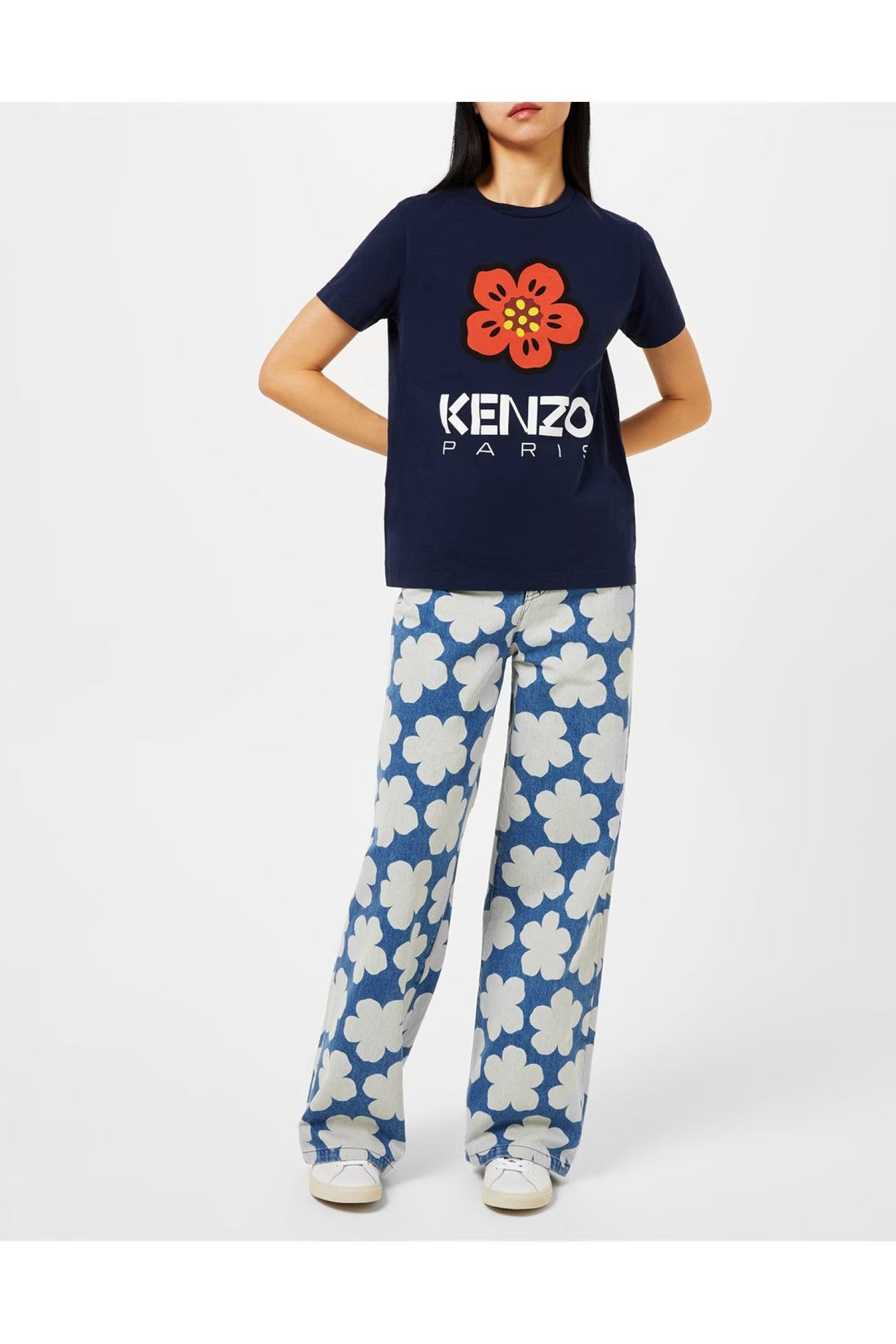 Kenzo-OUTLET-SALE-Boke Flowe Logo Loose Fit T-Shirt-ARCHIVIST