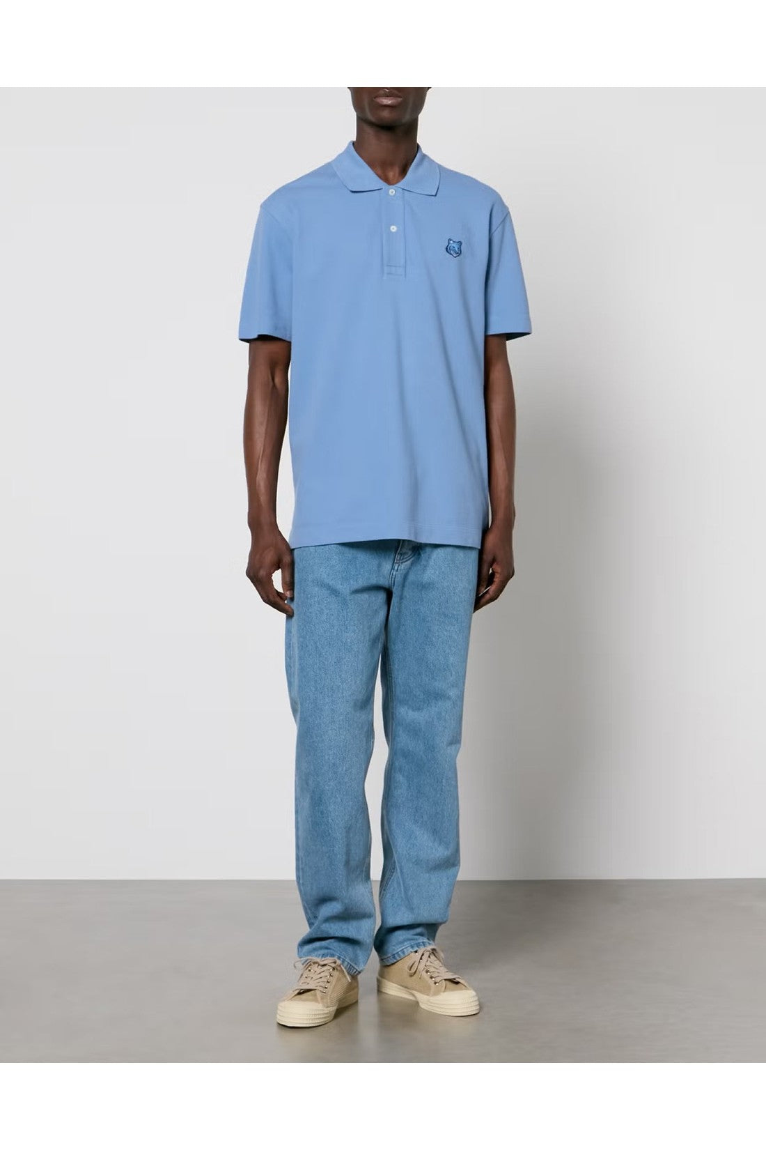 Maison KitsunÃ©-OUTLET-SALE-Bold Fox Head Logo Polo Shirt-ARCHIVIST