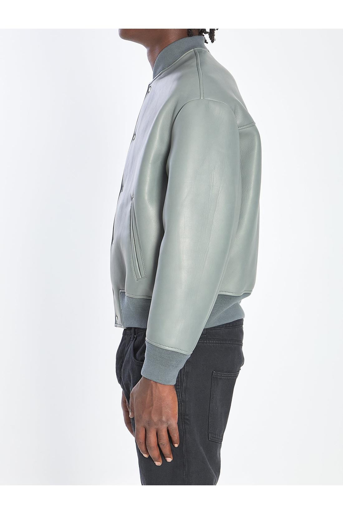 Salvatore Santoro-OUTLET-SALE-Bomber jacket in plongé nappa leather-ARCHIVIST