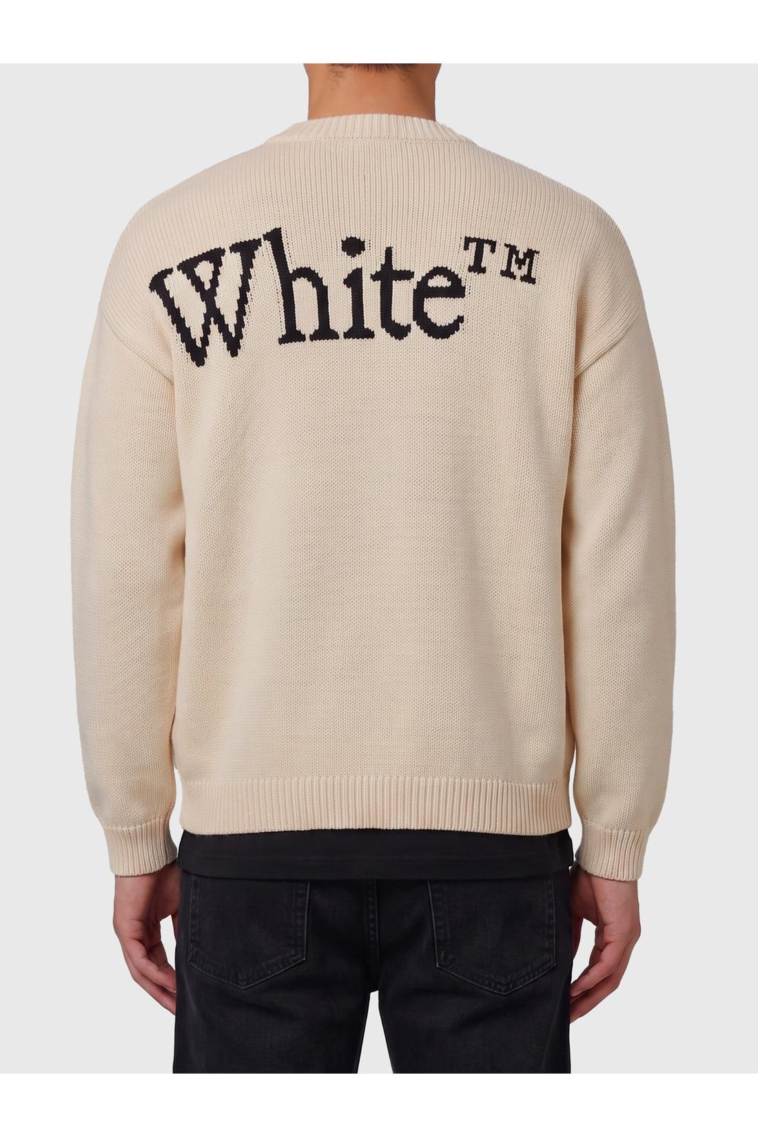 Off White-OUTLET-SALE-Bookish Shared crewneck sweater-ARCHIVIST