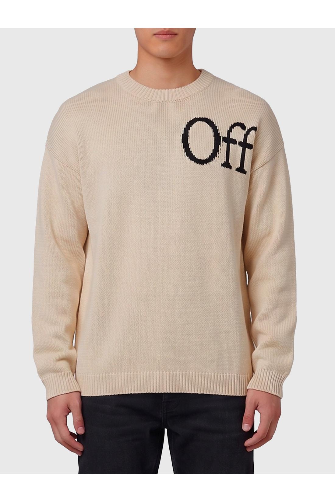 Off White-OUTLET-SALE-Bookish Shared crewneck sweater-ARCHIVIST
