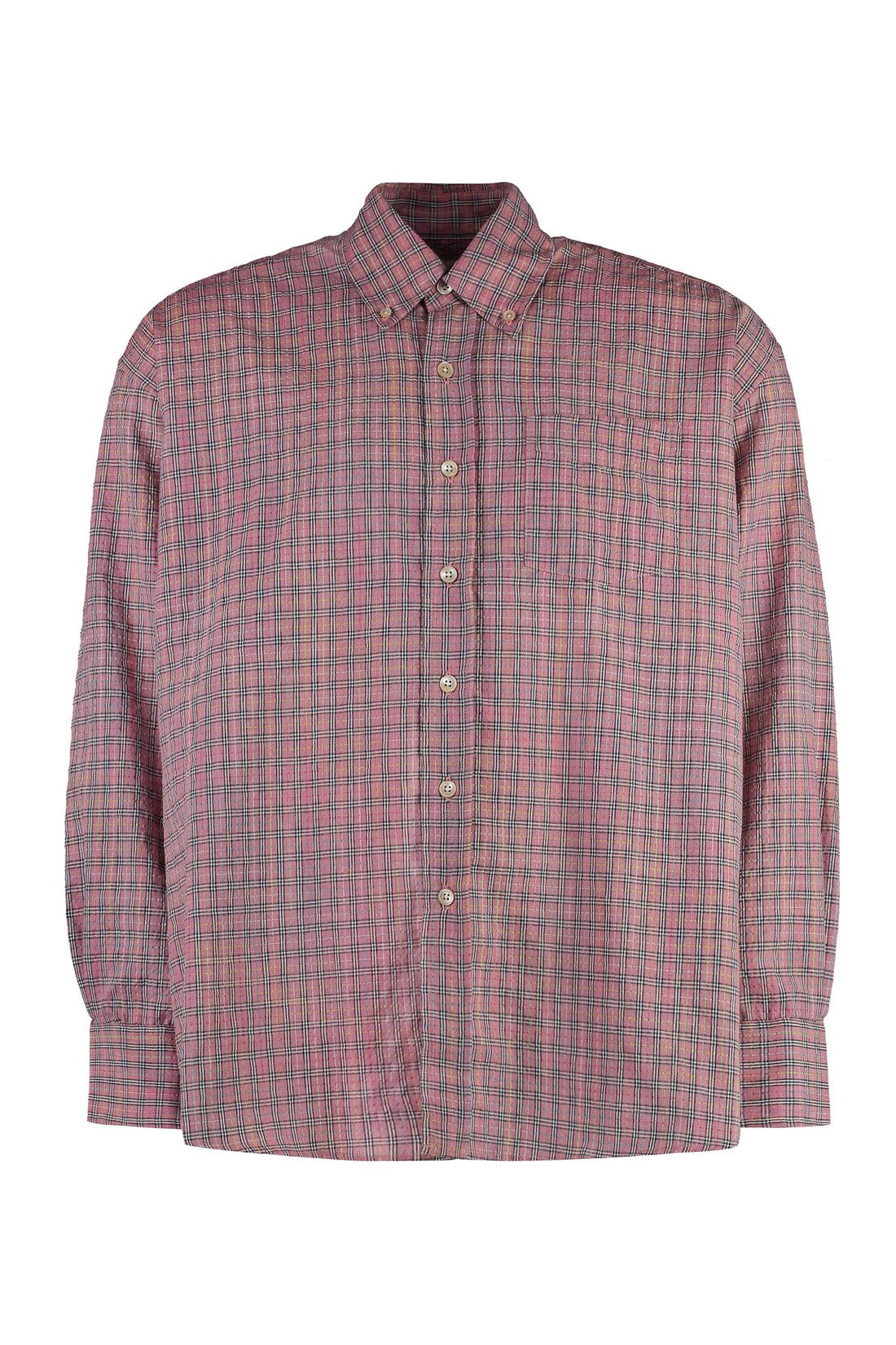 Our Legacy-OUTLET-SALE-Borrowed Bd Checked cotton shirt-ARCHIVIST