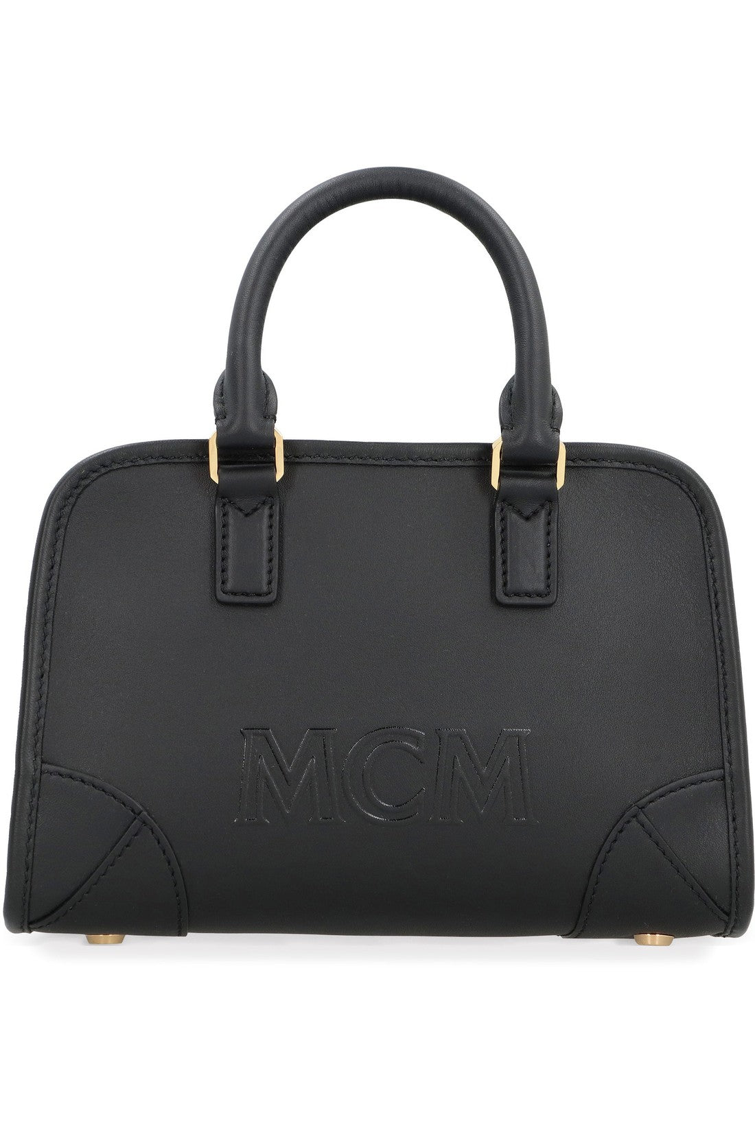 MCM-OUTLET-SALE-Boston leather mini bag-ARCHIVIST