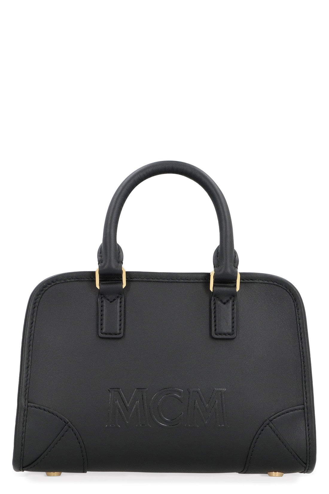 MCM-OUTLET-SALE-Boston leather mini bag-ARCHIVIST