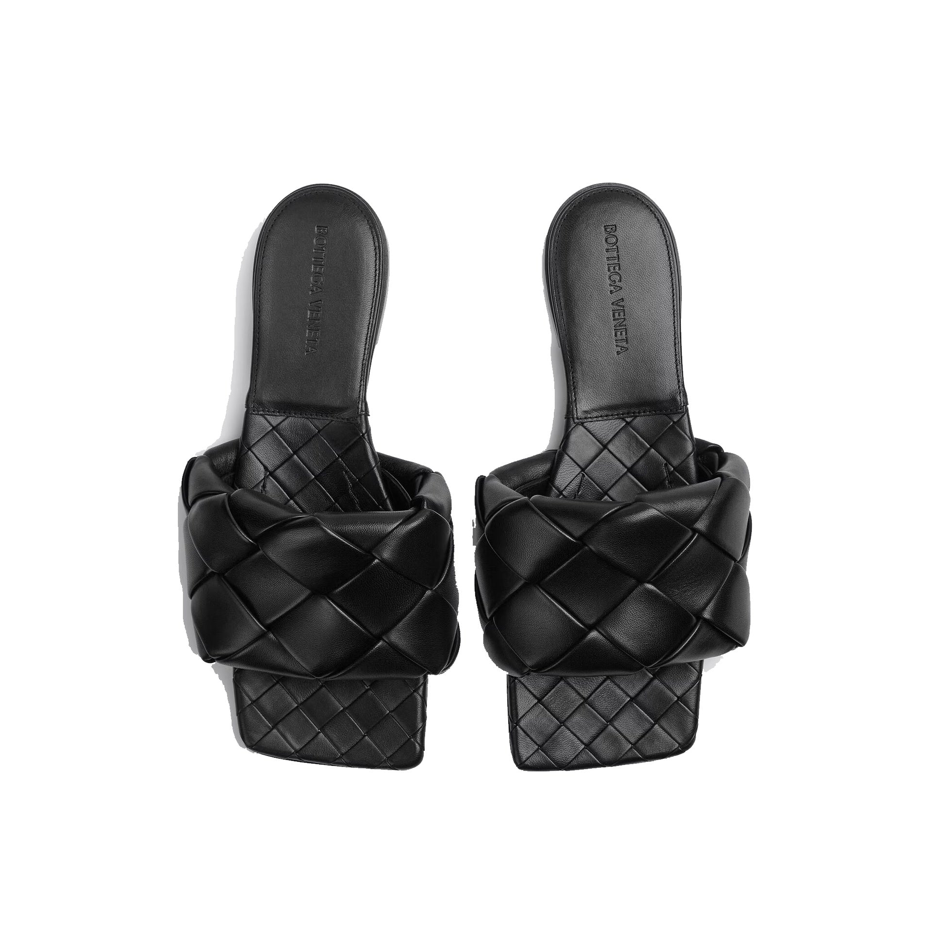 BOTTEGA VENETA Intrecciato leather flat sandals-Bottega Veneta-Sale