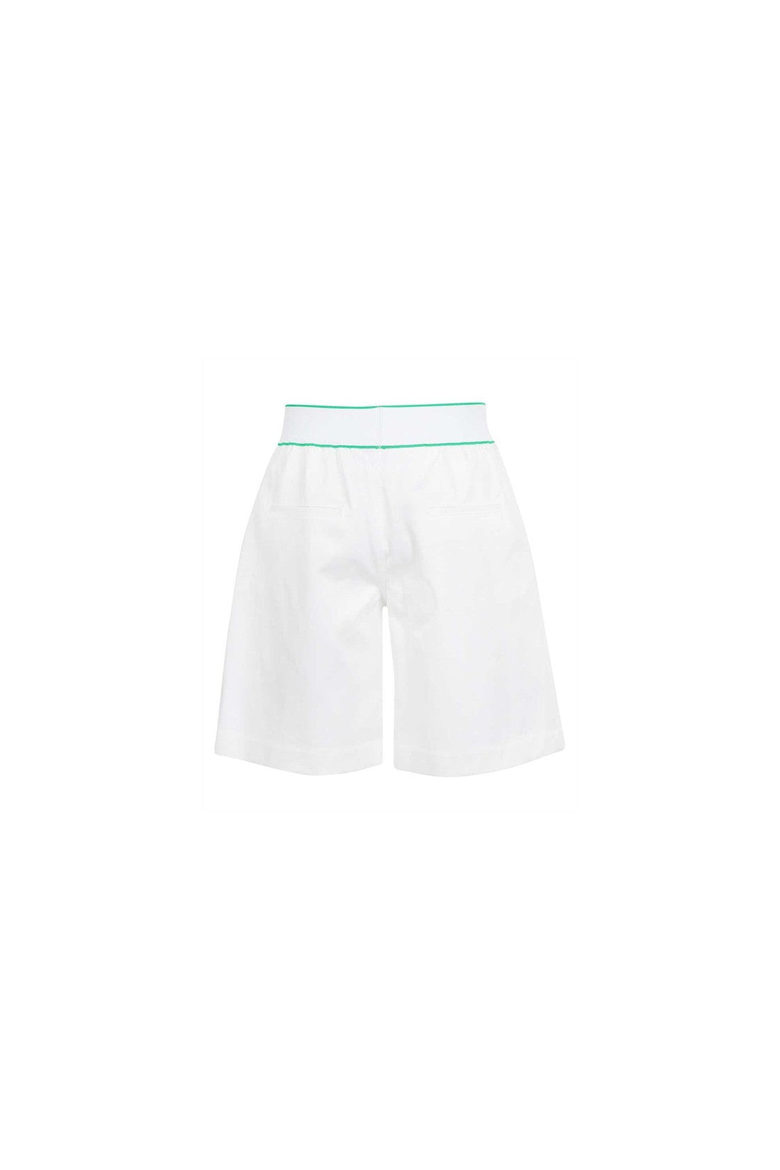 BOTTEGA VENETA-OUTLET-SALE-Bottega Veneta Cotton Logo Shorts-ARCHIVIST