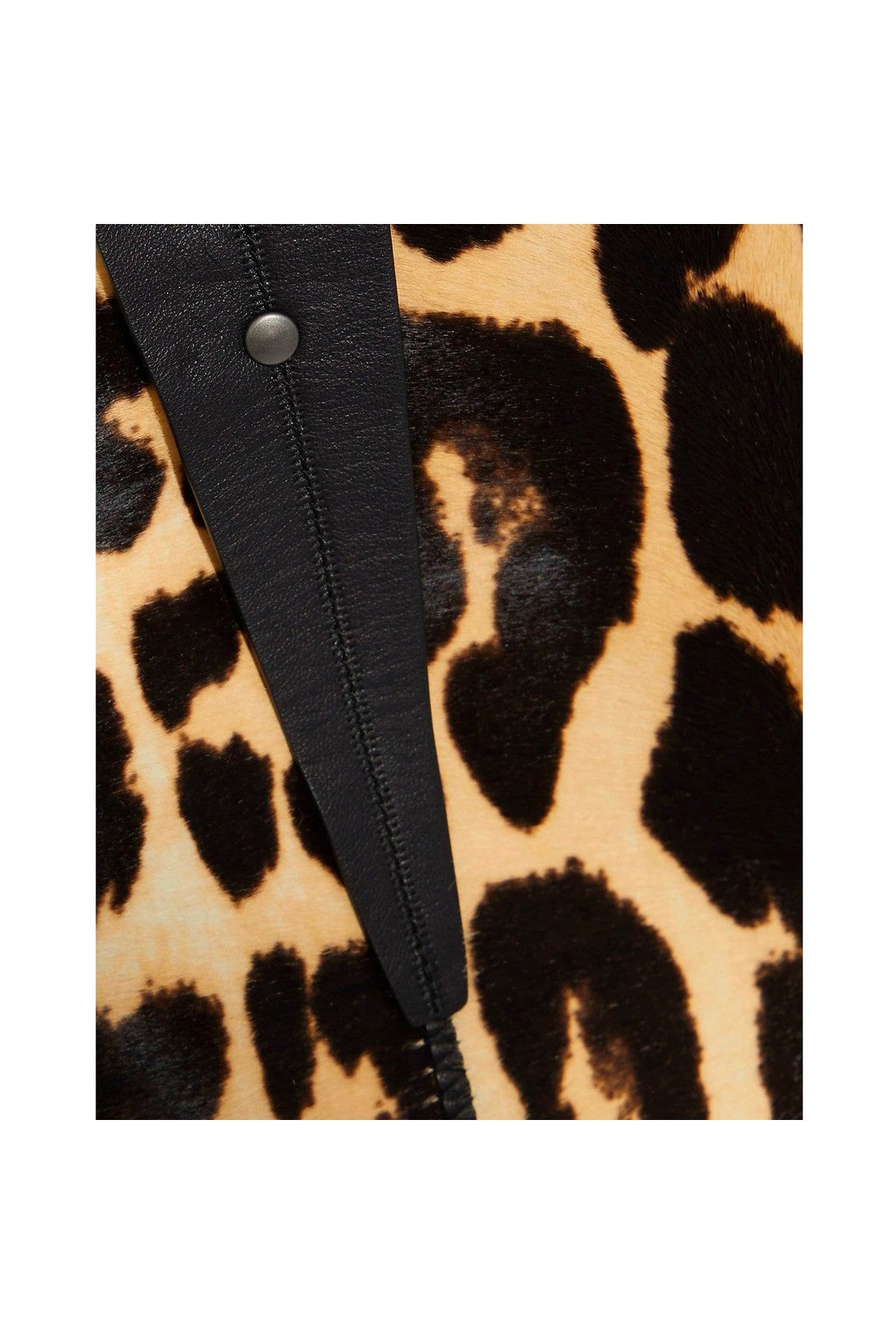 BOTTEGA VENETA-OUTLET-SALE-Bottega Veneta Leopard Print Calf Hair Skirt-ARCHIVIST