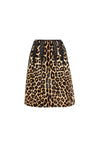 BOTTEGA VENETA-OUTLET-SALE-Bottega Veneta Leopard Print Calf Hair Skirt-ARCHIVIST