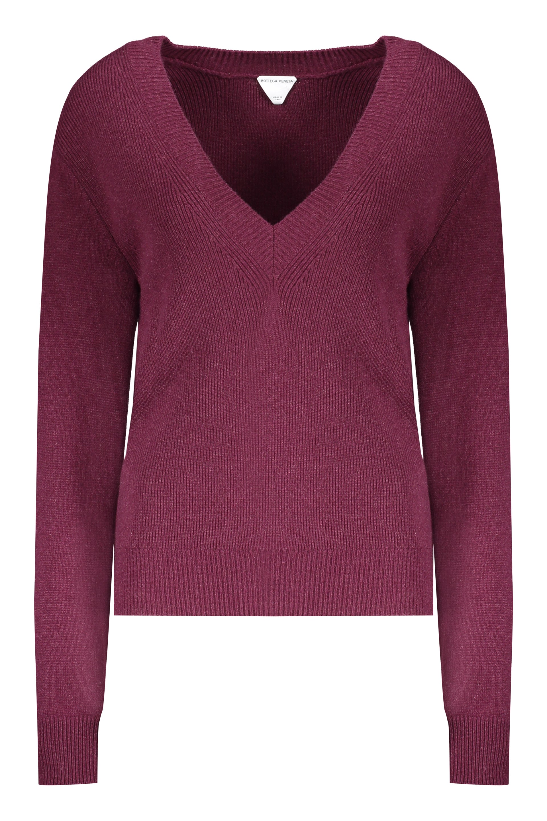 Cashmere V-neck sweater-Strick-Bottega Veneta-OUTLET-SALE-M-ARCHIVIST