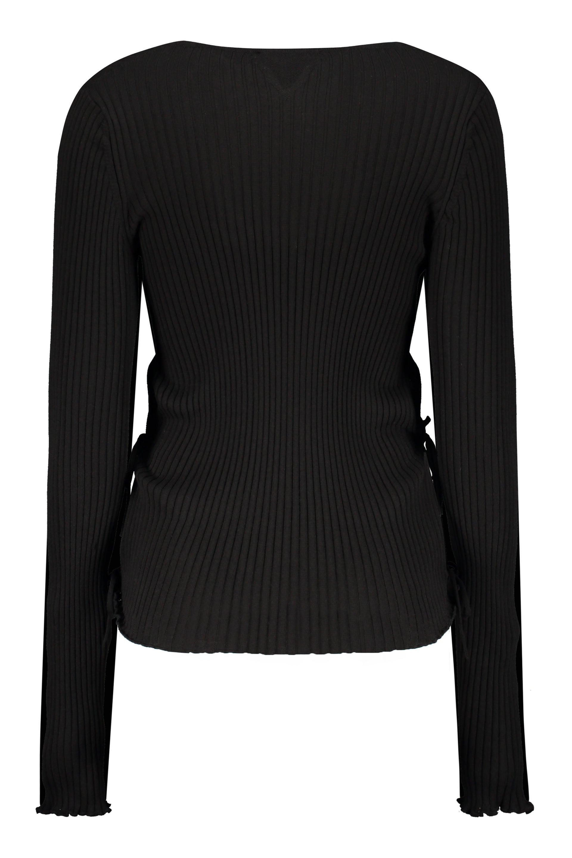 Cotton V-neck sweater-Bottega Veneta-OUTLET-SALE-ARCHIVIST