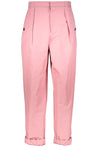 High-waist tapered-fit trousers