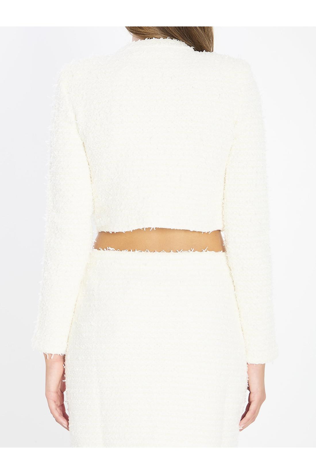 Self Portrait-OUTLET-SALE-Bouclé knit cardigan-ARCHIVIST