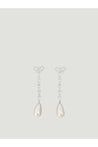 Self Portrait-OUTLET-SALE-Bow pearl droplet earrings-ARCHIVIST