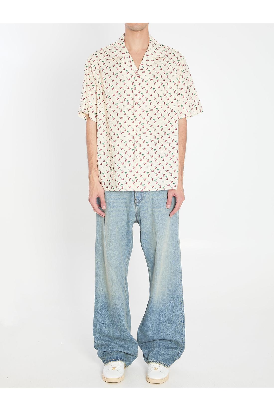 Valentino Garavani-OUTLET-SALE-Bowling Cherryfic shirt-ARCHIVIST