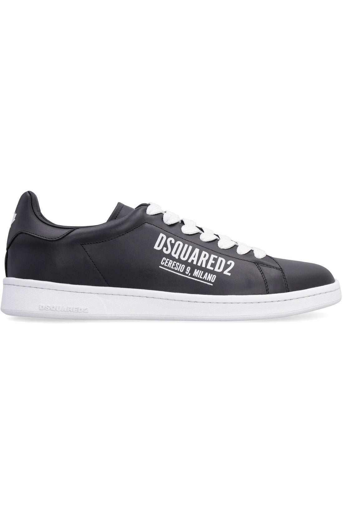 Dsquared2-OUTLET-SALE-Boxer leather low-top sneakers-ARCHIVIST