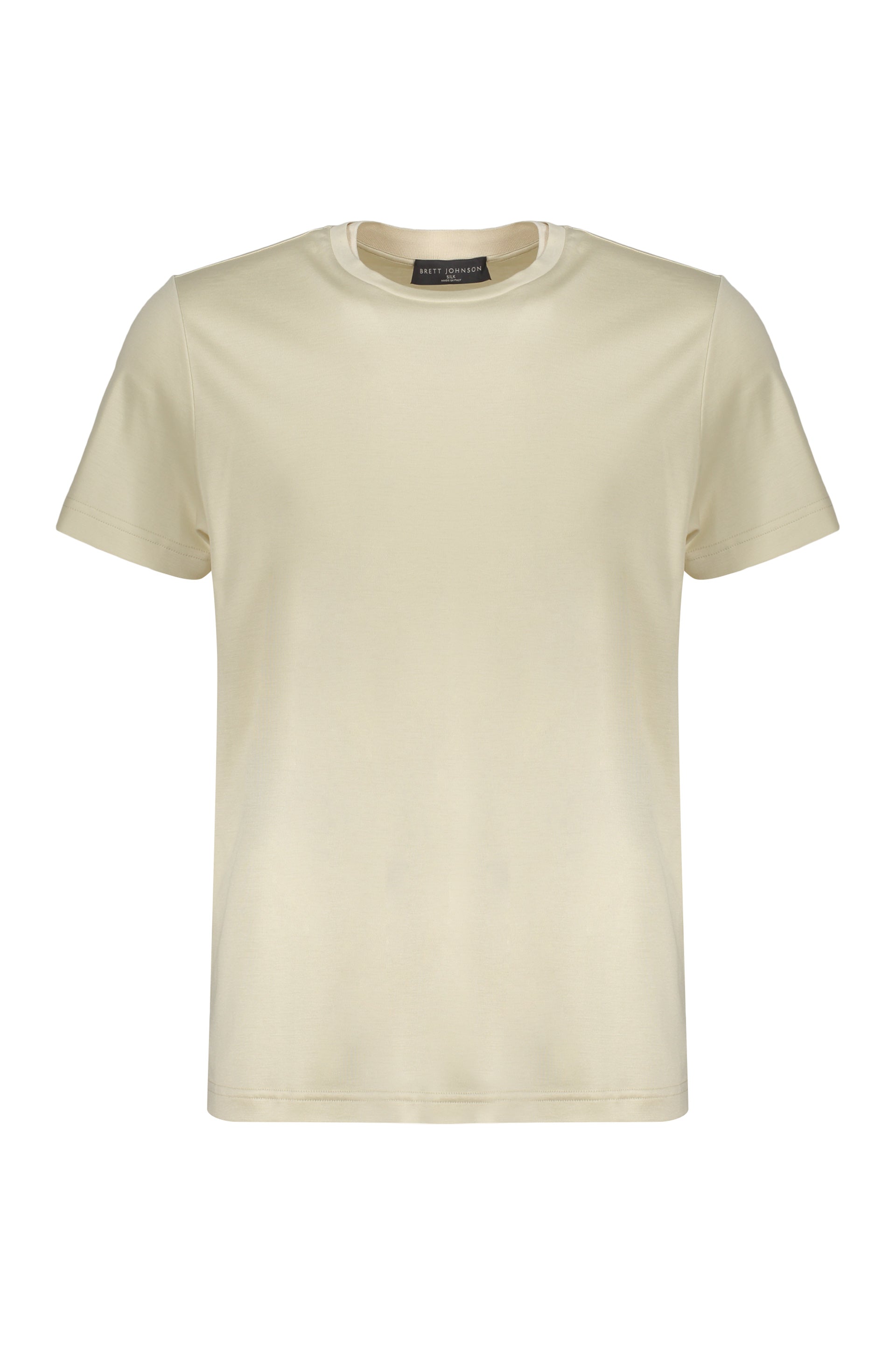 Silk and cotton t-shirt