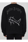 PALM ANGELS-OUTLET-SALE-Broken Shark print sweatshirt-ARCHIVIST