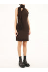 BOTTEGA VENETA-OUTLET-SALE-Brown one shoulder dress-ARCHIVIST