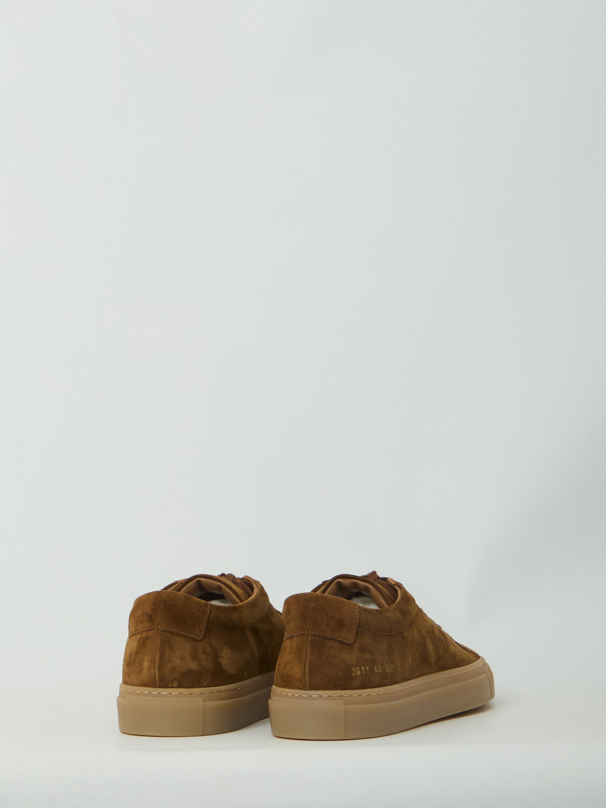Common Projects-OUTLET-SALE-Brown suede Achilles Premium sneakers-ARCHIVIST