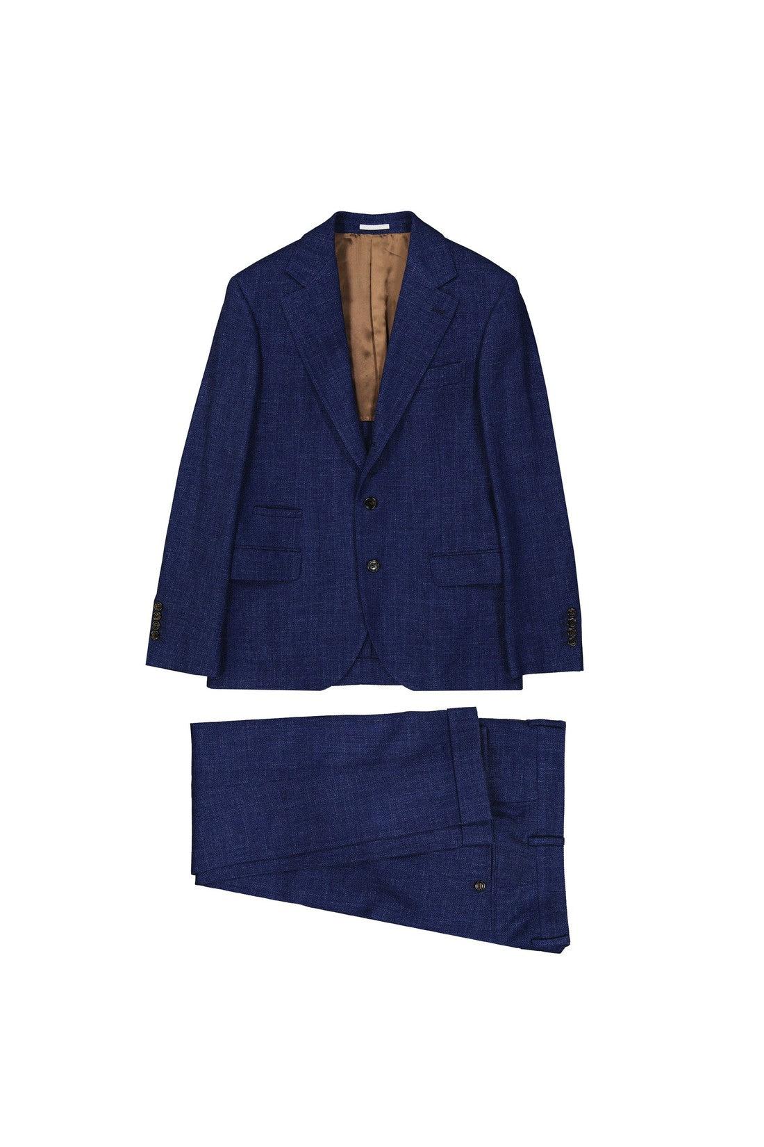 BRUNELLO CUCINELLI-OUTLET-SALE-Brunello Cucinelli Blue Wool Suit-ARCHIVIST