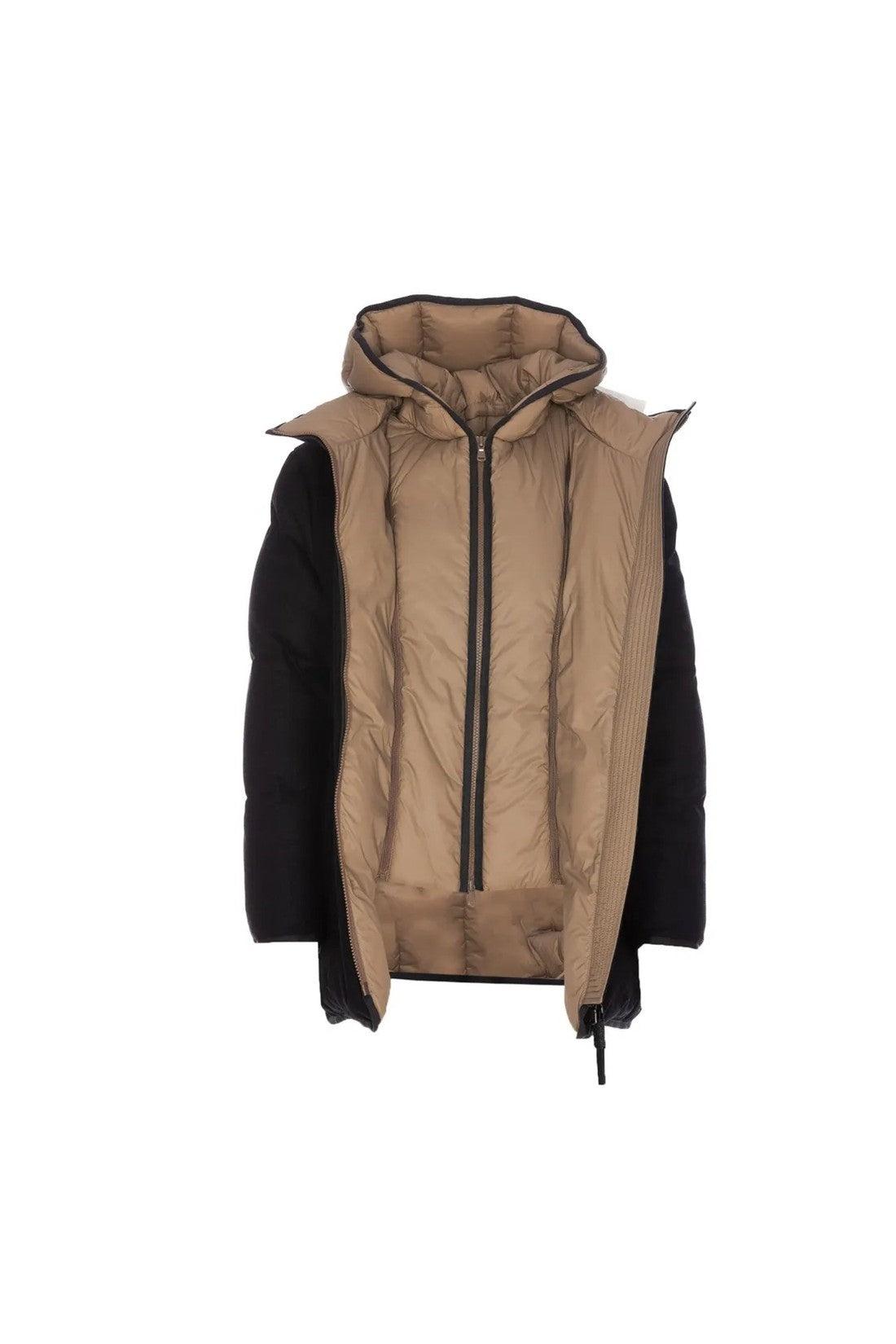 BRUNELLO CUCINELLI-OUTLET-SALE-Brunello Cucinelli Hooded Puff Coat-ARCHIVIST