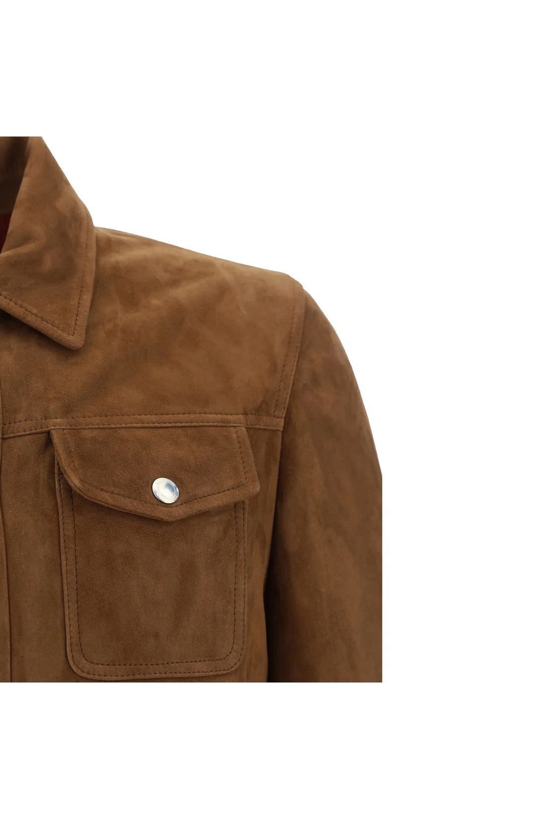 BRUNELLO CUCINELLI-OUTLET-SALE-Brunello Cucinelli Leather Jacket-ARCHIVIST