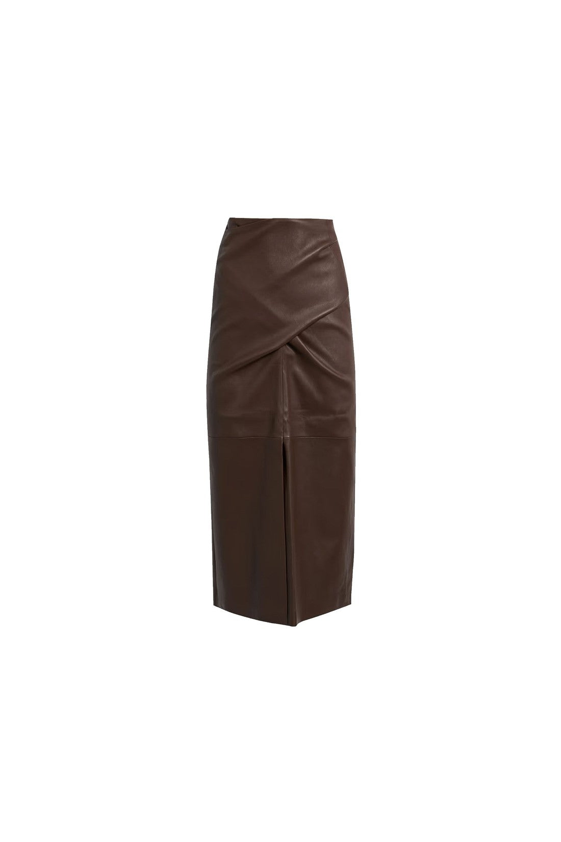 BRUNELLO CUCINELLI-OUTLET-SALE-Brunello Cucinelli Leather Skirt-ARCHIVIST