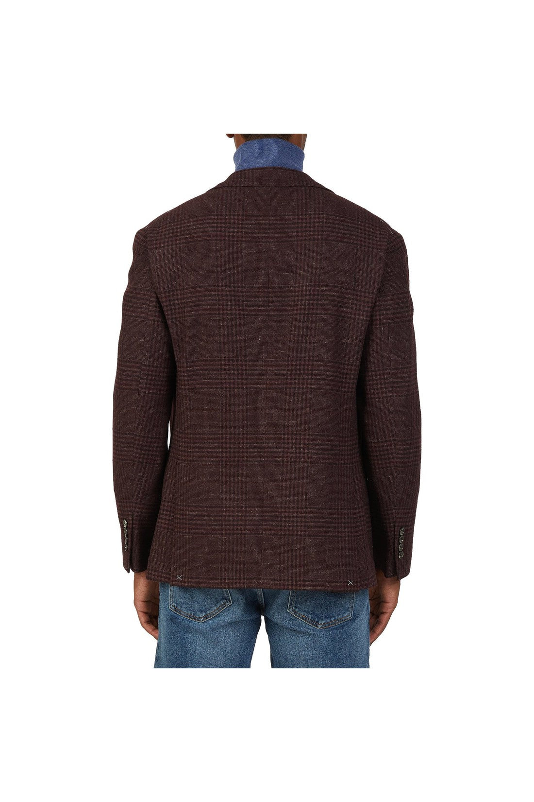 BRUNELLO CUCINELLI-OUTLET-SALE-Brunello Cucinelli Tartan Wool Jacket-ARCHIVIST