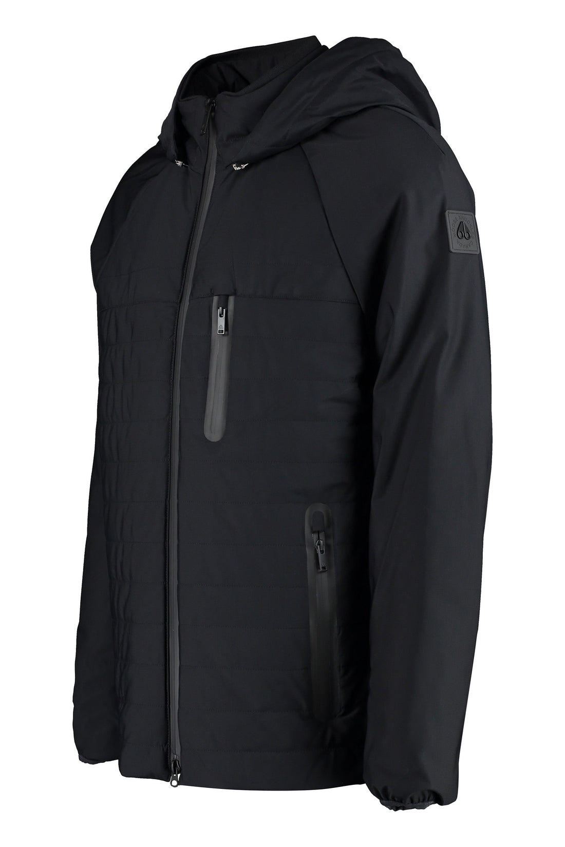 Moose Knuckles-OUTLET-SALE-Brunswick hooded full-zip down jacket-ARCHIVIST