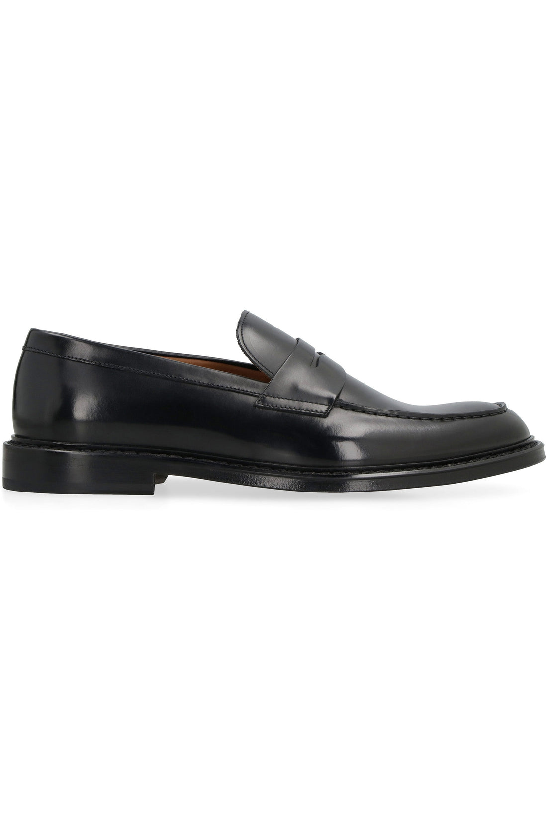 Doucal's-OUTLET-SALE-Brushed leather loafers-ARCHIVIST