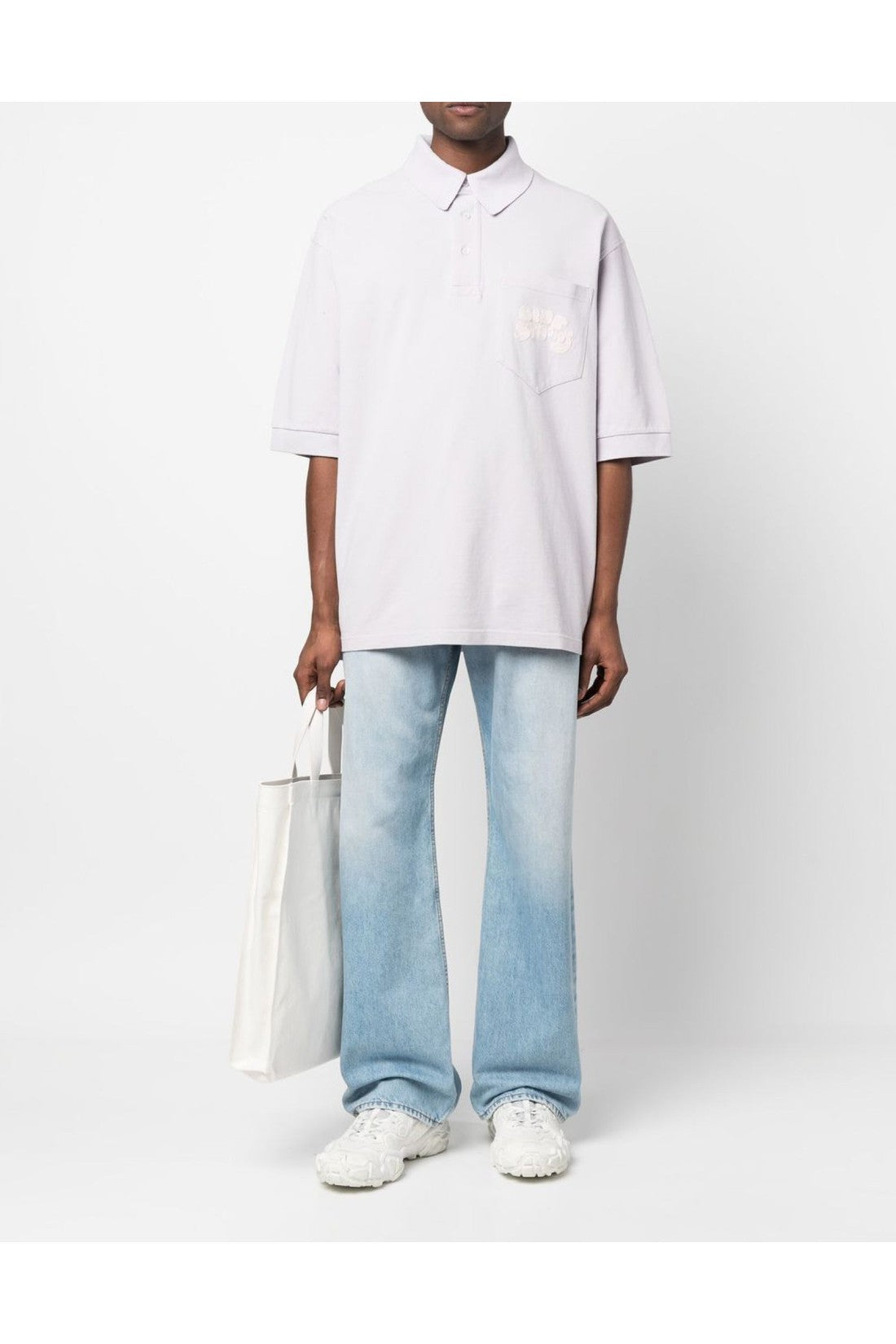 Acne Studios-OUTLET-SALE-Bubble Logo Polo Shirt-ARCHIVIST