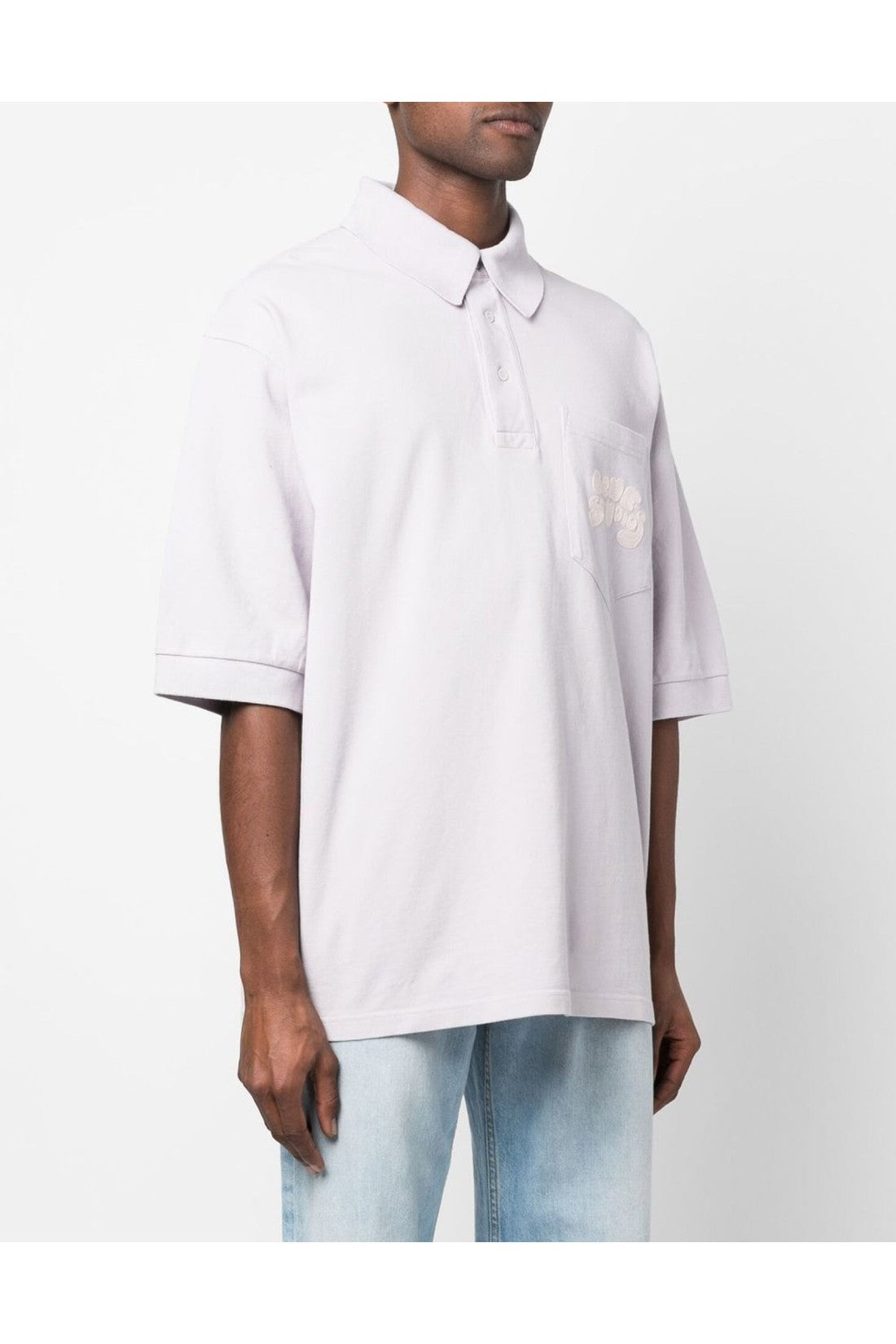 Acne Studios-OUTLET-SALE-Bubble Logo Polo Shirt-ARCHIVIST