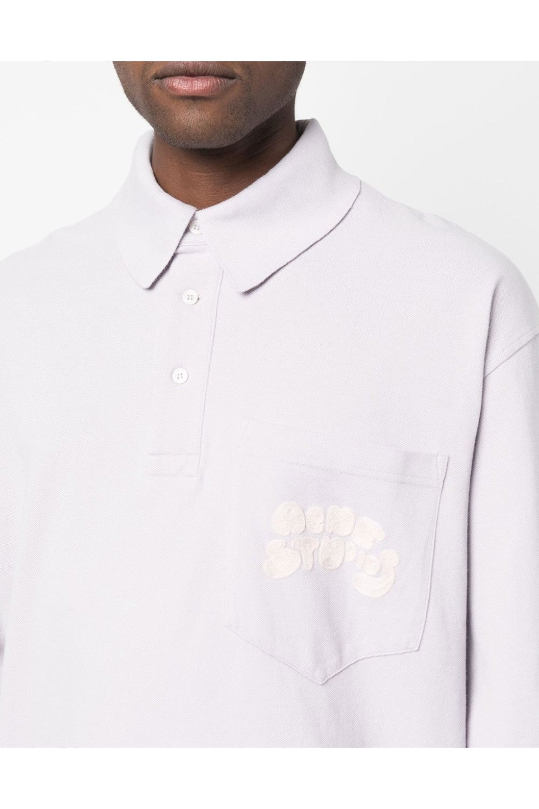 Acne Studios-OUTLET-SALE-Bubble Logo Polo Shirt-ARCHIVIST