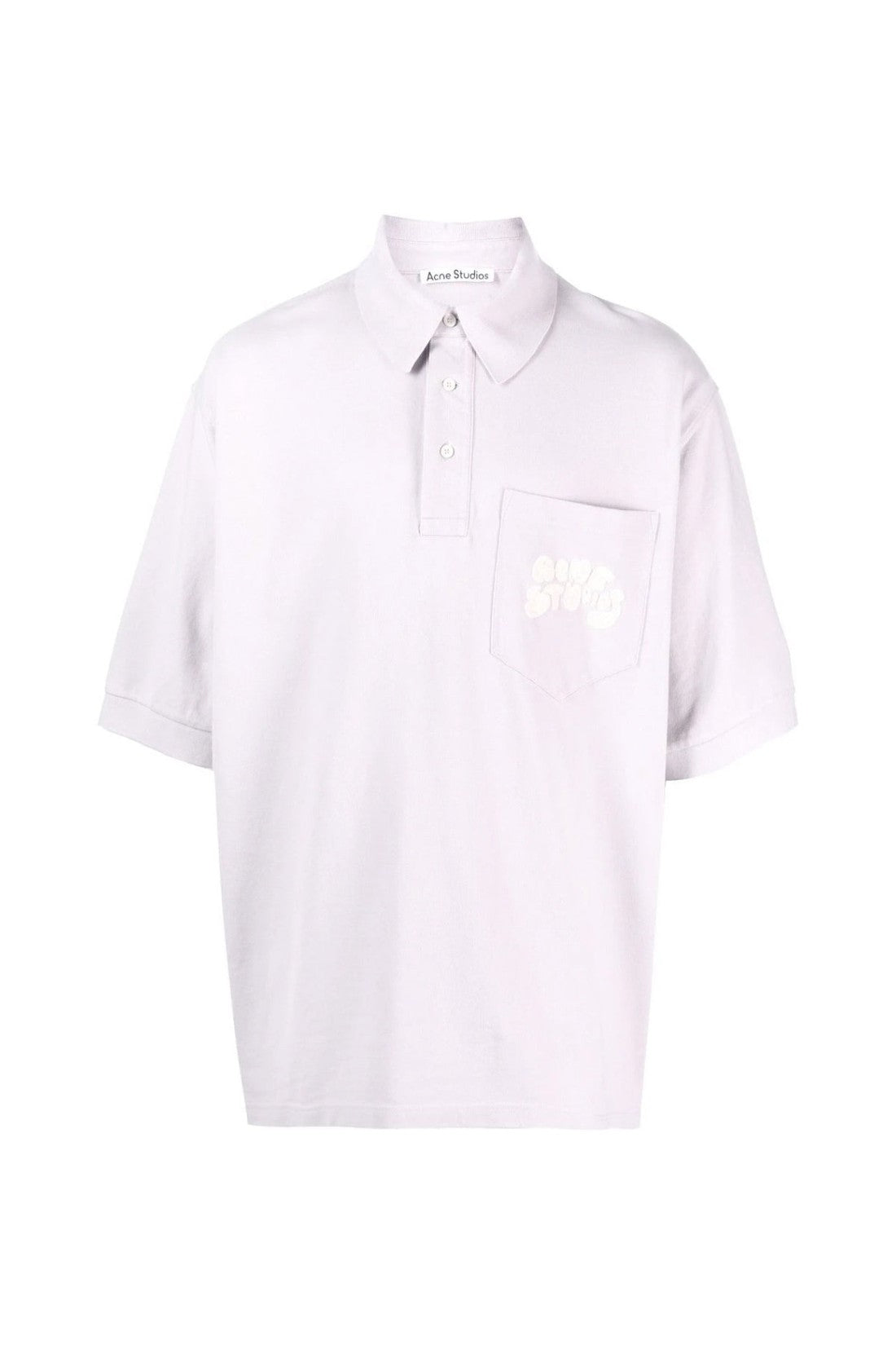 Acne Studios-OUTLET-SALE-Bubble Logo Polo Shirt-ARCHIVIST